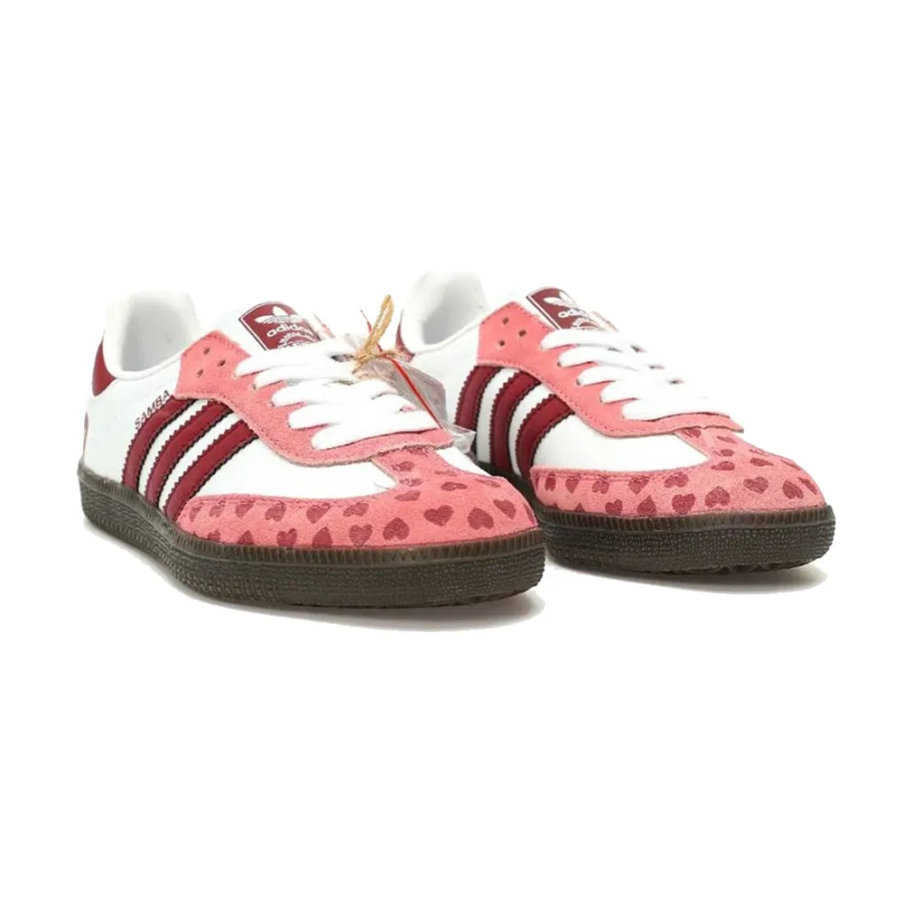 Adidas Samba x CDG "Red Pink Cloud White Brown"